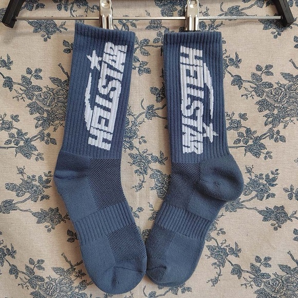 Hellstar Logo Socks Blue 1 Pair - Picture 5 of 8